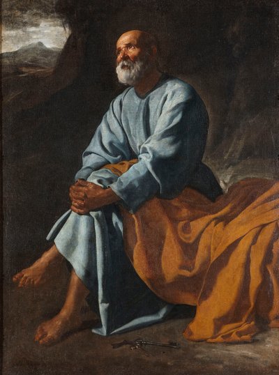 De tranen van Sint Petrus door Diego Velázquez